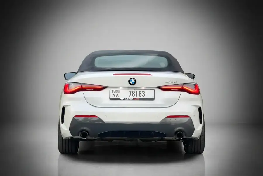 Rent BMW 430i Convertible White 2023 in Dubai — photo 5 of 5