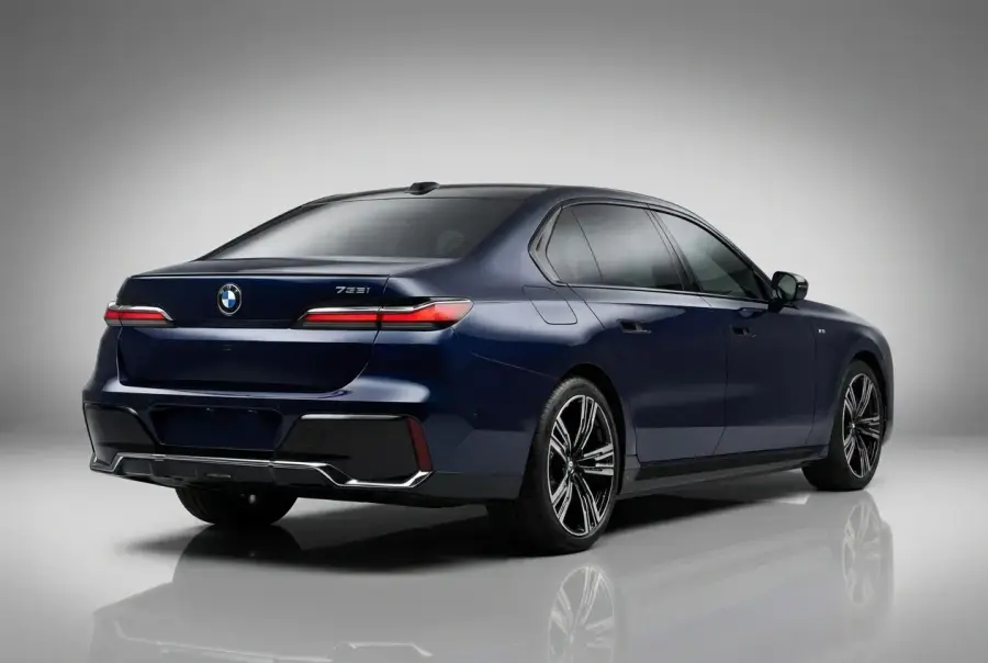 Rent BMW 735i Blue 2024 in Dubai — photo 4 of 7