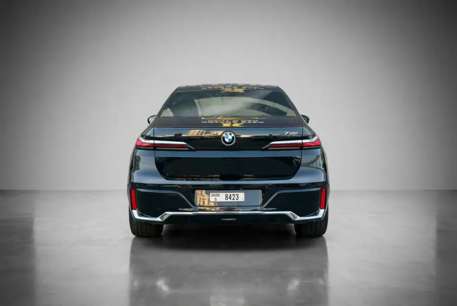 Rent BMW 735i Black 2024 in Dubai — photo 3 of 4