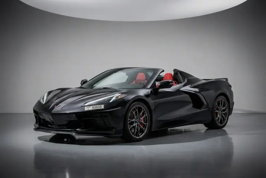 Rent Chevrolet Corvette Black 2023 in Dubai — photo 1 of 3