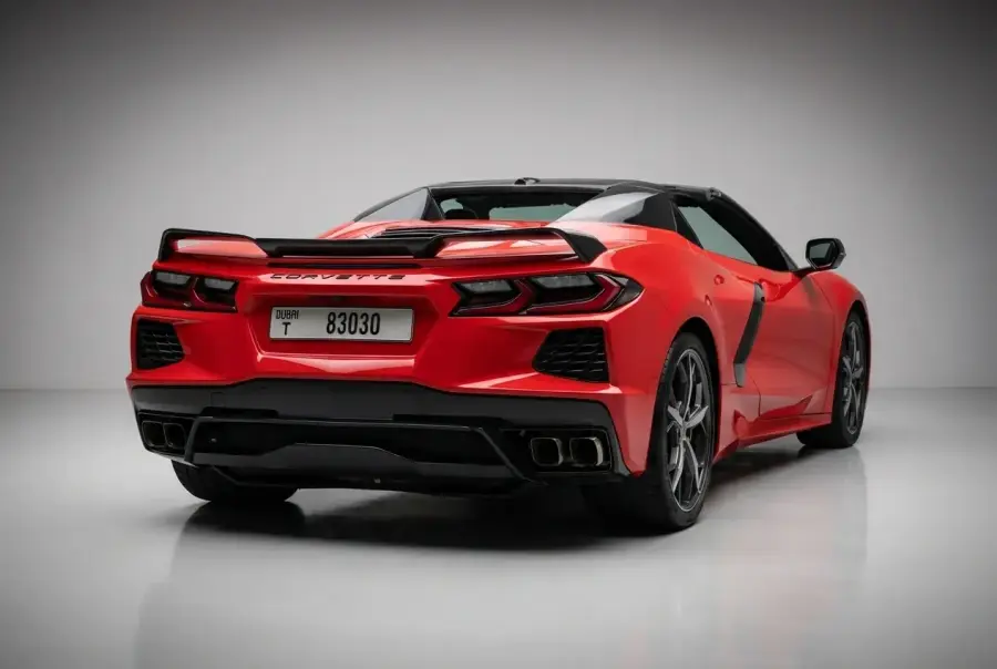 Rent Chevrolet Corvette Red 2023 in Dubai — photo 4 of 5