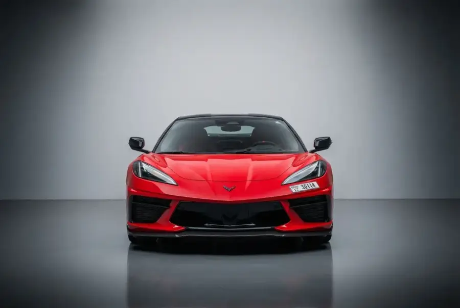 Rent Chevrolet Corvette Red 2025 in Dubai — photo 1 of 6