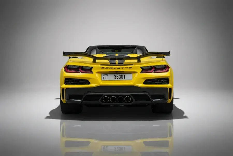 Rent Chevrolet Corvette Z06 Yellow 2025 in Dubai — photo 3 of 6