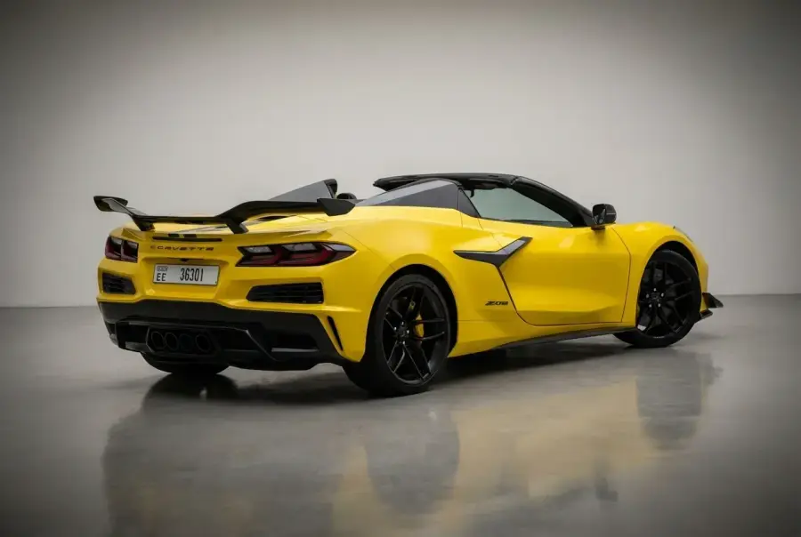 Rent Chevrolet Corvette Z06 Yellow 2025 in Dubai — photo 5 of 6