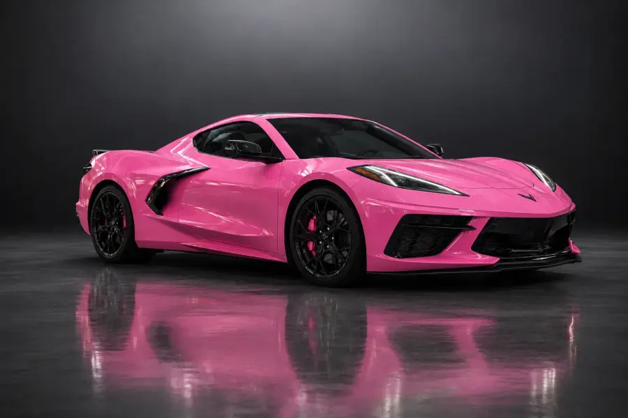 Rent Chevrolet Corvette Pink 2023 in Dubai — photo 2 of 11