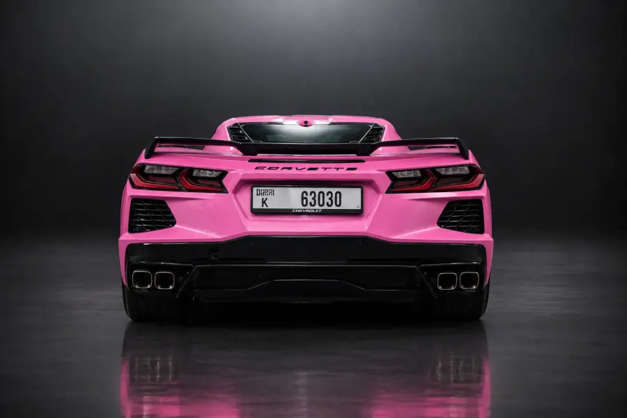 Rent Chevrolet Corvette Pink 2023 in Dubai — photo 6 of 11