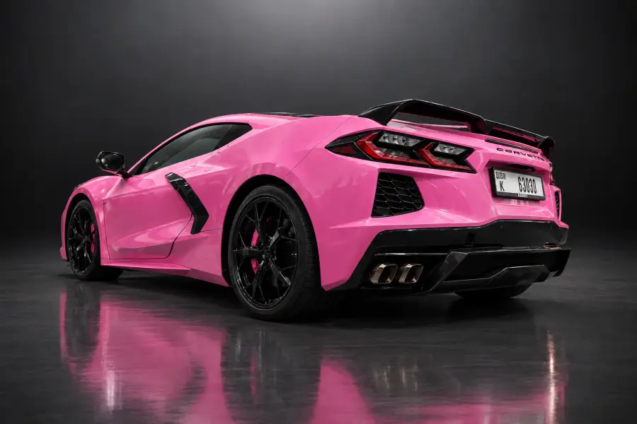 Rent Chevrolet Corvette Pink 2023 in Dubai — photo 7 of 11