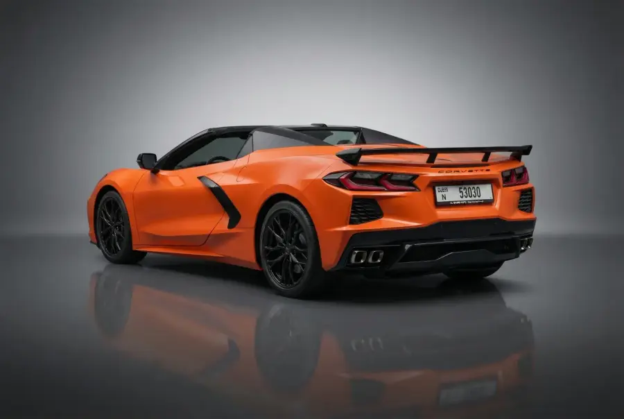 Rent Chevrolet Corvette Orange 2026 in Dubai — photo 6 of 7