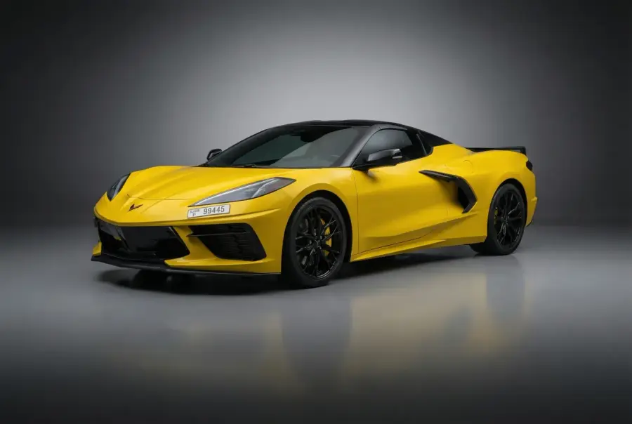 Rent Chevrolet Corvette Yellow 2026 in Dubai — photo 2 of 6