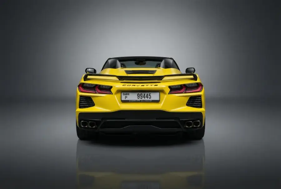 Rent Chevrolet Corvette Yellow 2026 in Dubai — photo 5 of 6