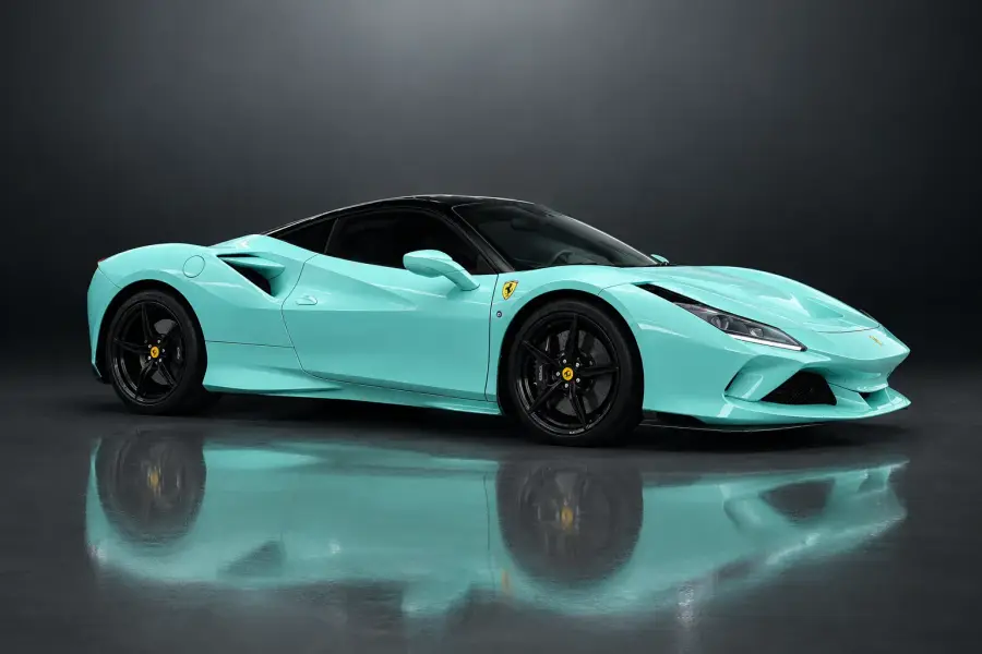 Rent Ferrari F8 Tributo Blue 2020 in Dubai — photo 3 of 11