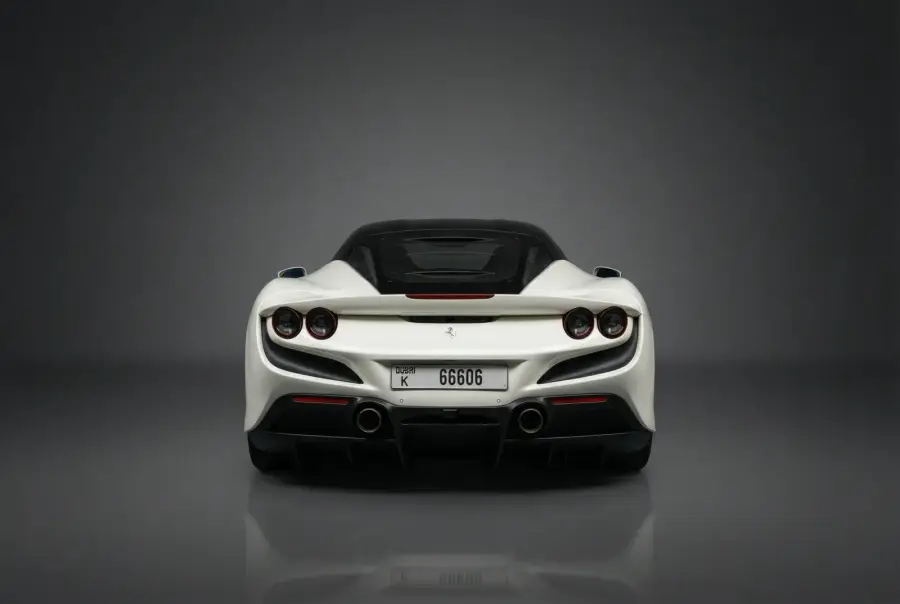 Rent Ferrari F8 Tributo White 2020 in Dubai — photo 3 of 5