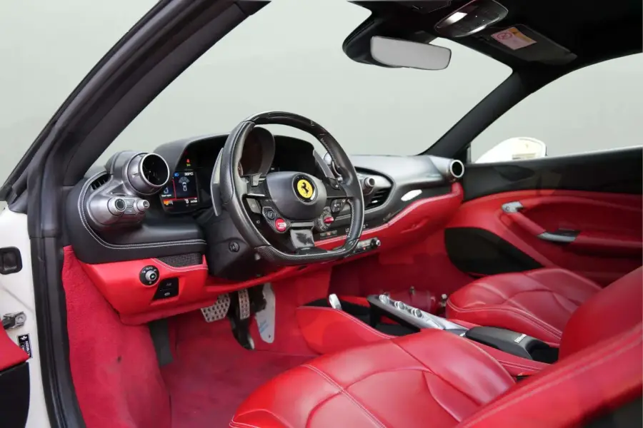 Rent Ferrari F8 Tributo White 2020 in Dubai — photo 5 of 5