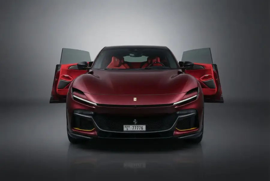 Rent Ferrari Purosangue Red 2025 in Dubai — photo 3 of 9