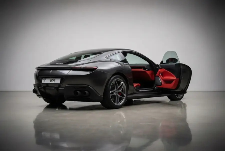 Rent Ferrari Roma Black 2021 in Dubai — photo 2 of 4