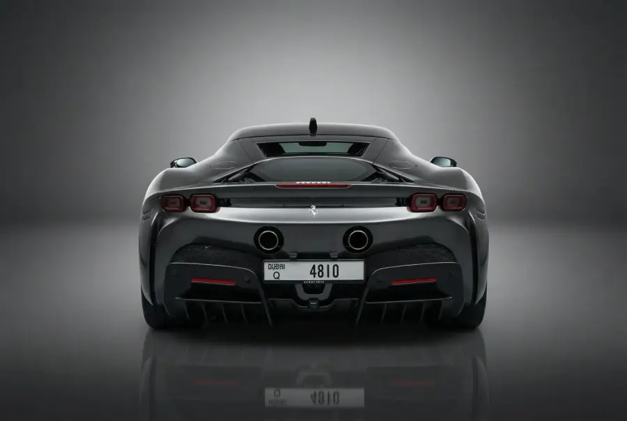 Rent Ferrari SF90 Stradale Grey 2021 in Dubai — photo 4 of 5