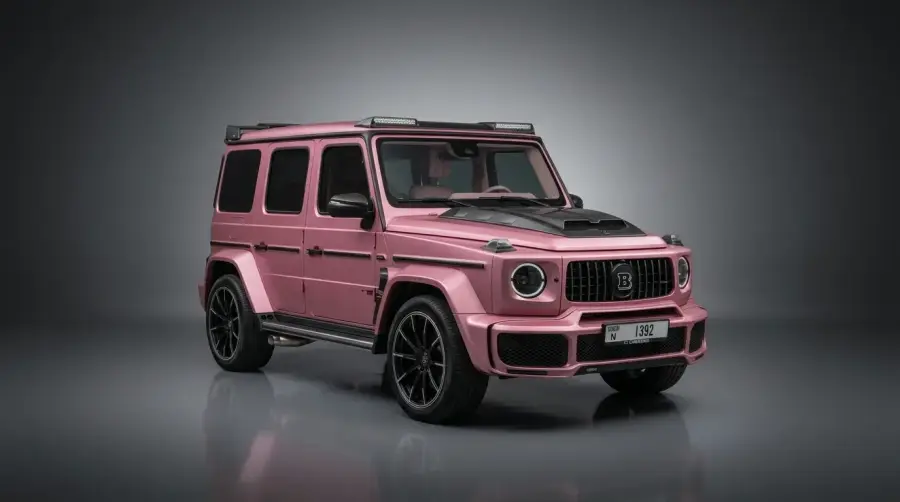 在迪拜租赁2022年梅赛德斯-奔驰G63 Brabus粉色 — Mercedes-Benz — 第 3 张，共 8 张