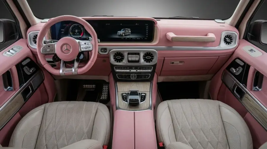 在迪拜租赁2022年梅赛德斯-奔驰G63 Brabus粉色 — Mercedes-Benz — 第 7 张，共 8 张