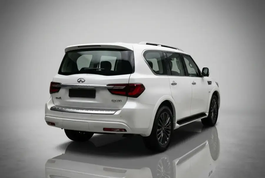 Rent Infiniti QX80 White 2024 in Dubai — photo 2 of 5