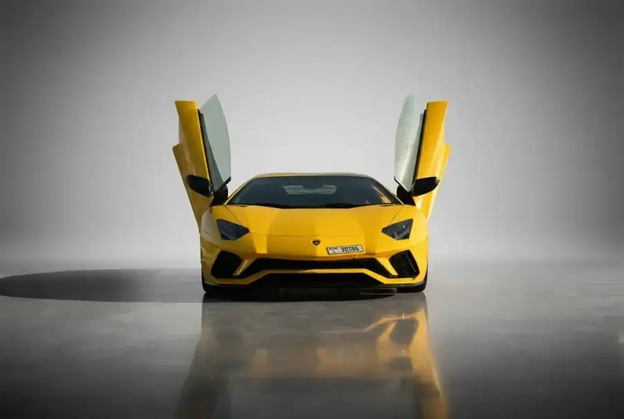 Rent Lamborghini Aventador S Yellow 2021 in Dubai — photo 3 of 5