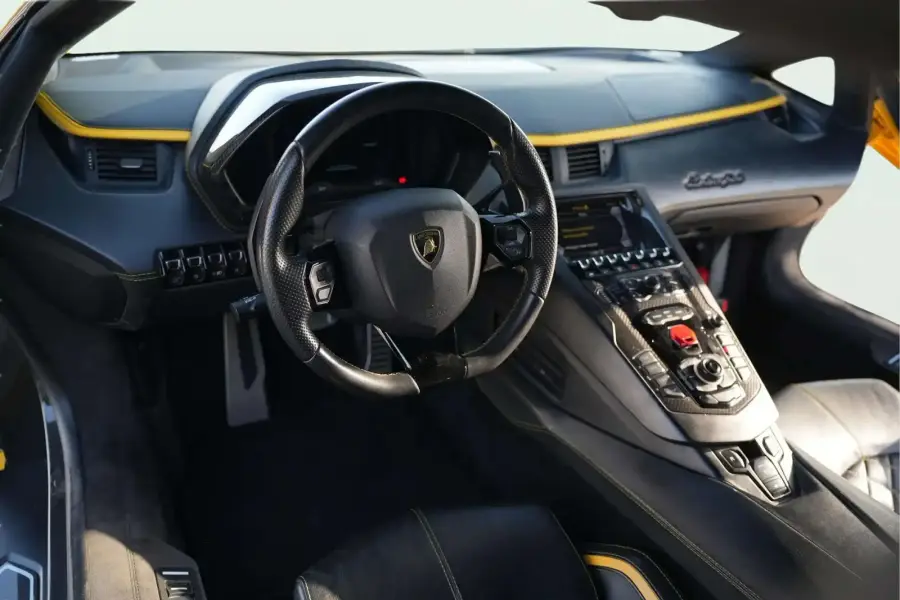 Rent Lamborghini Aventador S Yellow 2021 in Dubai — photo 5 of 5