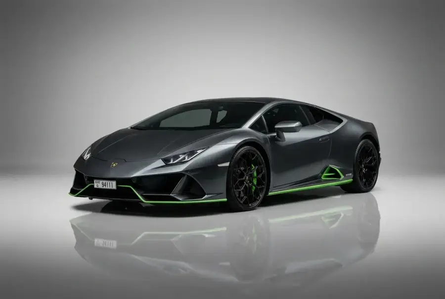 Rent Lamborghini Huracan EVO Coupe Grey 2020 in Dubai — photo 1 of 4