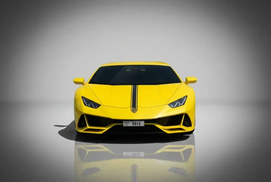Rent Lamborghini Huracan EVO Coupe Yellow 2025 in Dubai — photo 1 of 5