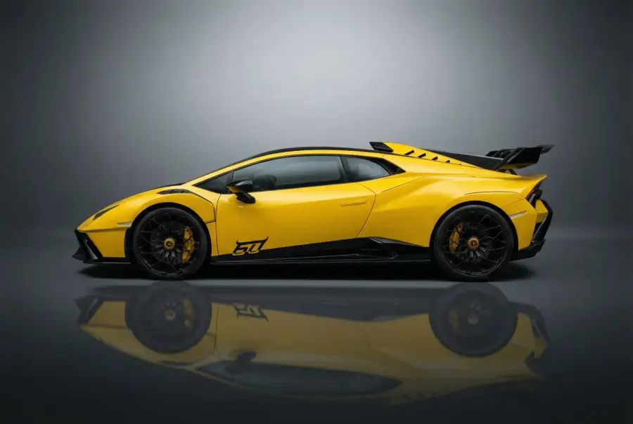 Rent Lamborghini Huracan STO Yellow 2024 in Dubai — photo 2 of 5