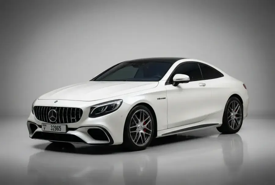 Rent Mercedes-Benz AMG S63 White 2023 in Dubai — photo 3 of 5