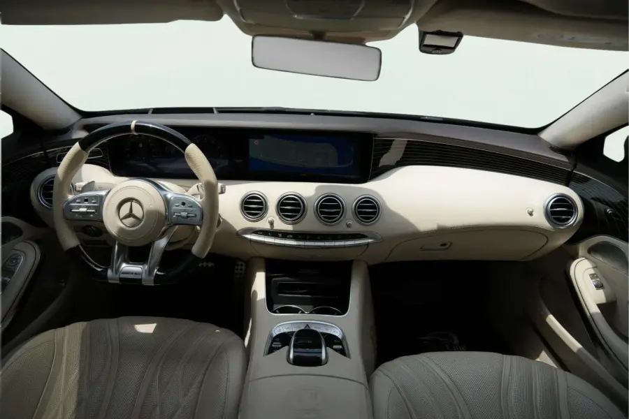 Rent Mercedes-Benz AMG S63 White 2023 in Dubai — photo 5 of 5