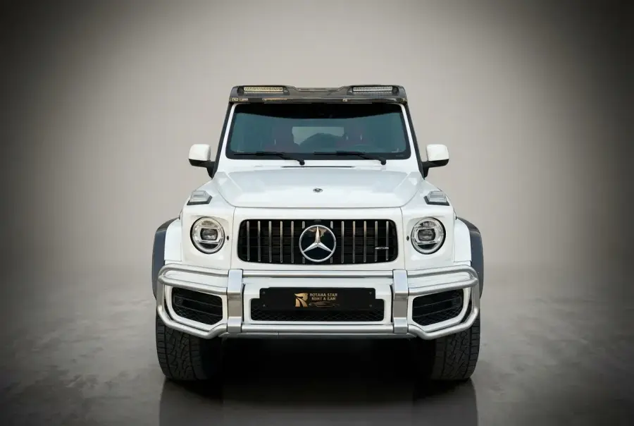 Rent Mercedes-Benz G63 4x4² White 2022 in Dubai — photo 2 of 4