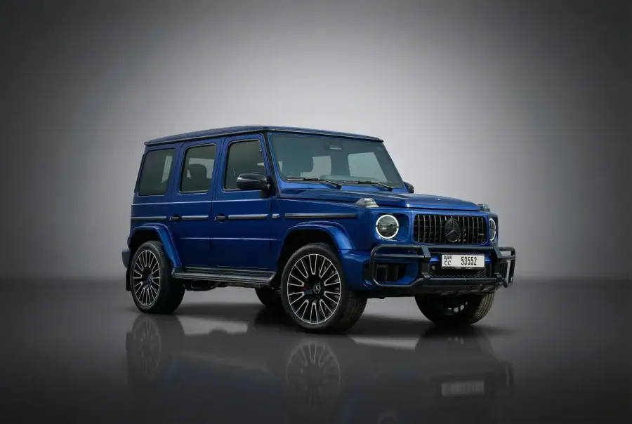 Rent Mercedes-Benz G63 Blue 2025 in Dubai — photo 2 of 3