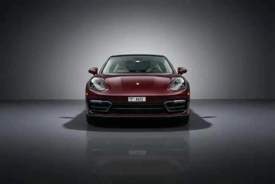 Rent Porsche Panamera Maroon 2022 in Dubai — photo 2 of 6