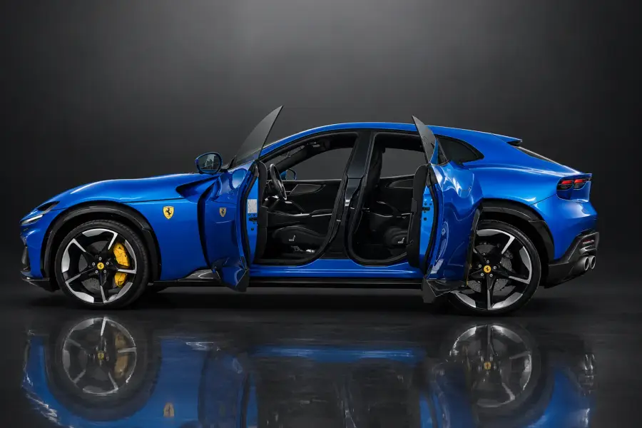 Rent Ferrari Purosangue Blue 2025 in Dubai — photo 3 of 12