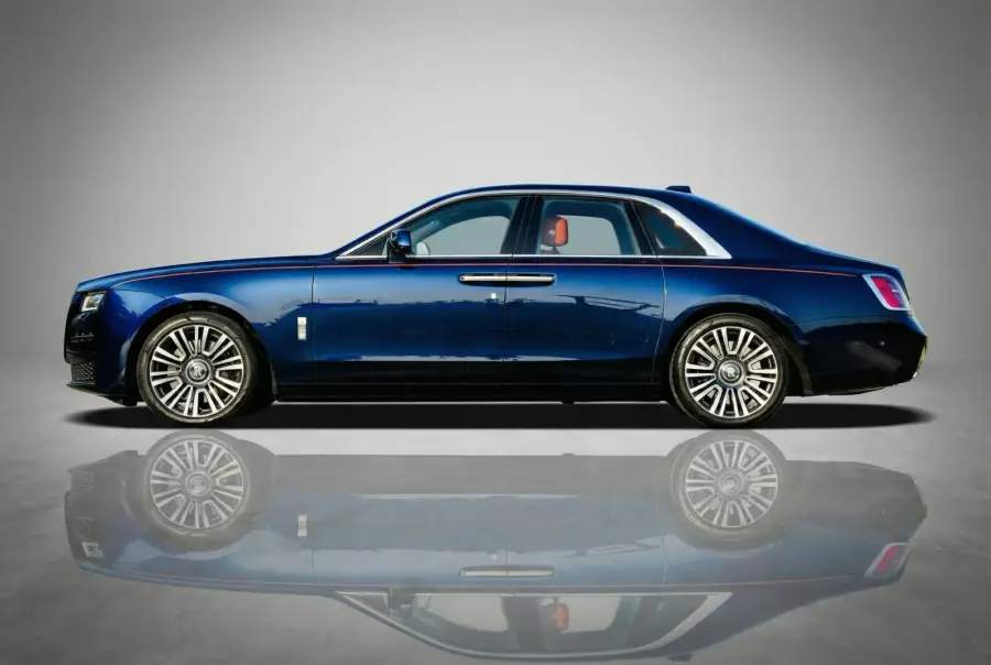 Rent Rolls-Royce Ghost Blue 2024 in Dubai — photo 3 of 10