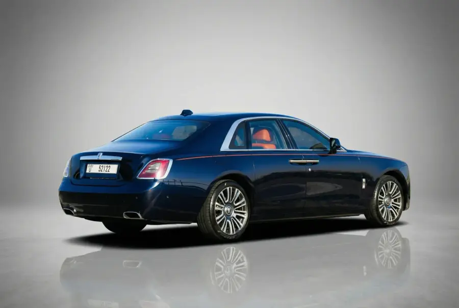 Rent Rolls-Royce Ghost Blue 2024 in Dubai — photo 4 of 10
