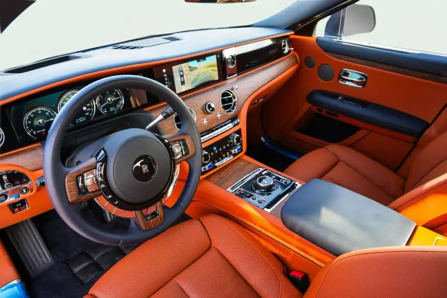 Rent Rolls-Royce Ghost Blue 2024 in Dubai — photo 6 of 10