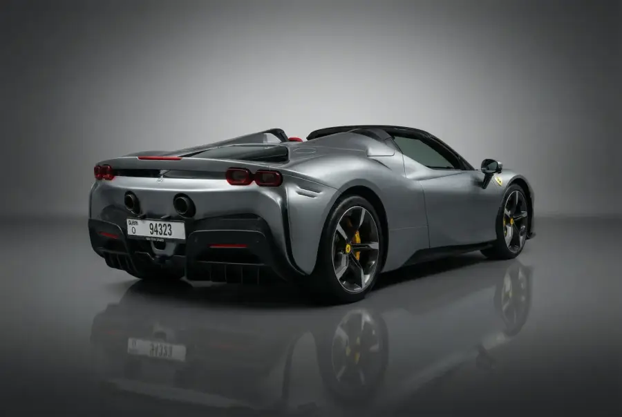 Rent Ferrari SF90 Spider Silver 2024 in Dubai — photo 6 of 6