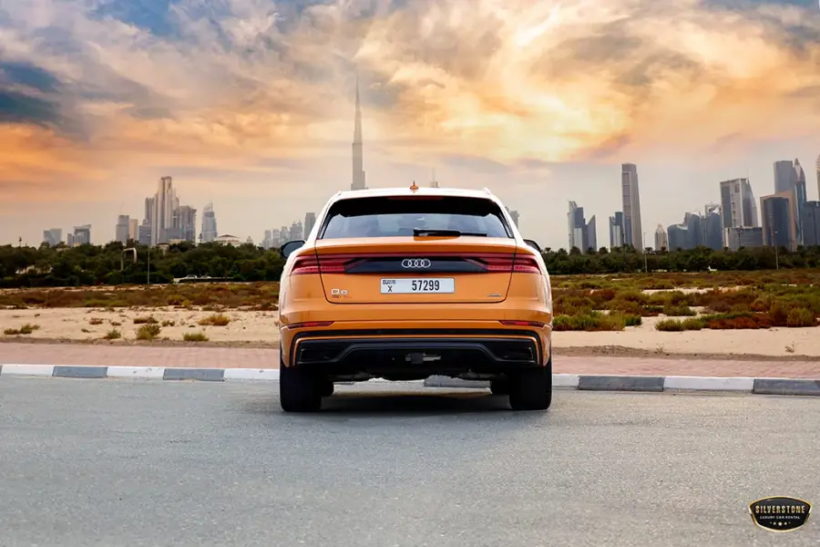 Rent Audi Q8 2021 in Dubai — photo 4 of 10