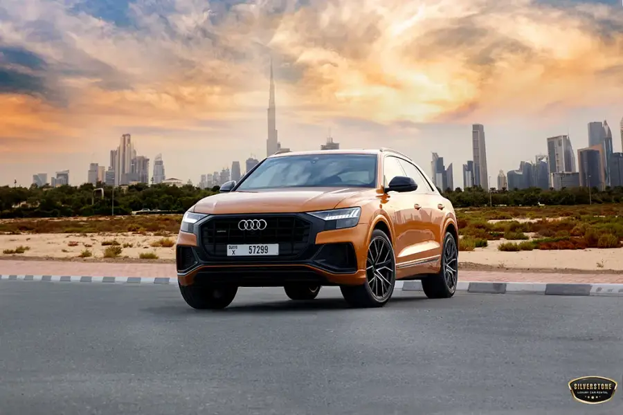 Rent Audi Q8 2021 in Dubai — photo 7 of 10