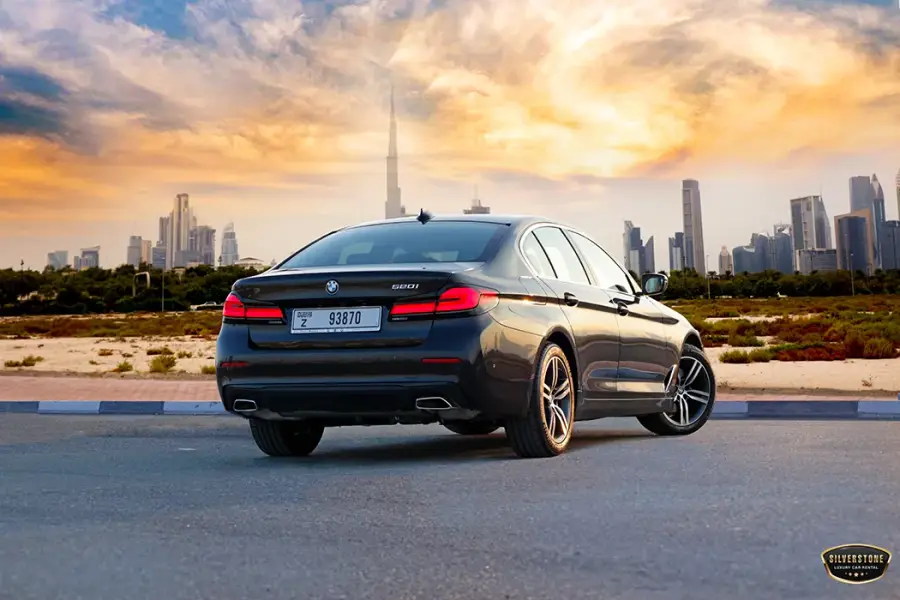 Rent BMW 520 Black in Dubai — photo 2 of 7
