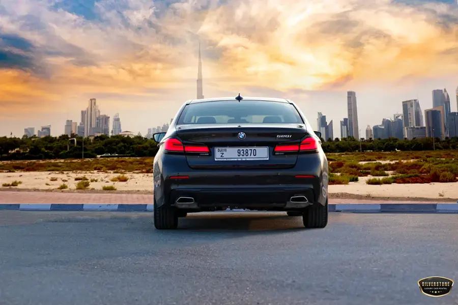 Rent BMW 520 Black in Dubai — photo 3 of 7