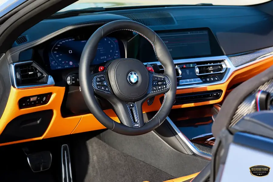 Rent BMW M4 Competition Convertible 2022 in Dubai — photo 9 of 11