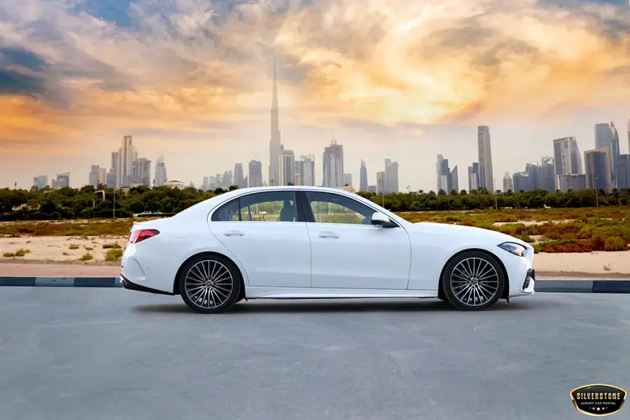 Rent Mercedes C200 White 2024 in Dubai — Mercedes-Benz — photo 2 of 12