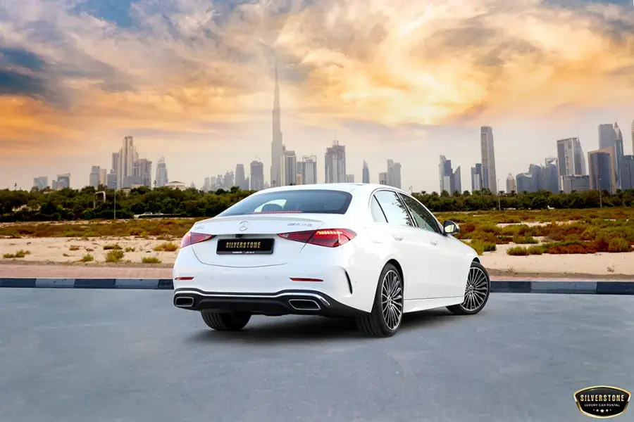 Rent Mercedes C200 White 2024 in Dubai — Mercedes-Benz — photo 3 of 12