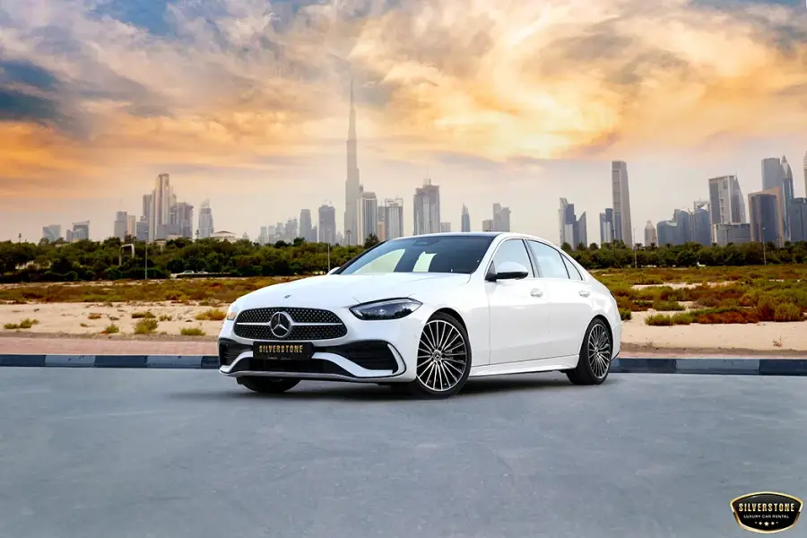 Rent Mercedes C200 White 2024 in Dubai — Mercedes-Benz — photo 7 of 12