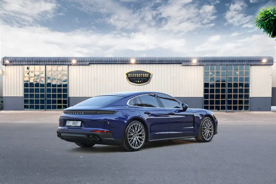 Rent Porsche Panamera Blue 2024 in Dubai — photo 2 of 14