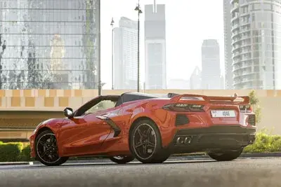 Rent Chevrolet Corvette Red in Dubai — photo 5 of 5