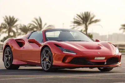 Rent Ferrari F8 Spider Red 2020 in Dubai — photo 4 of 6