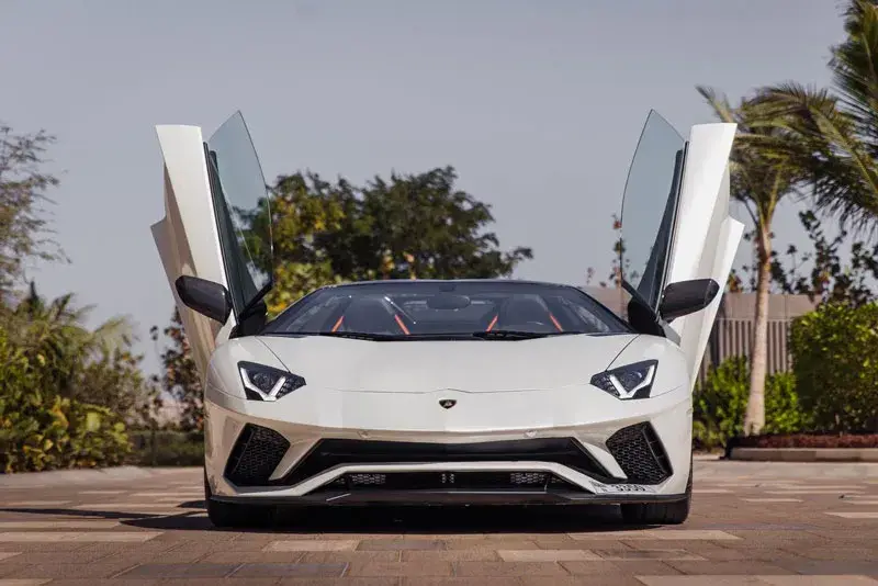 Rent Lamborghini Aventador Roadster White in Dubai — photo 5 of 5
